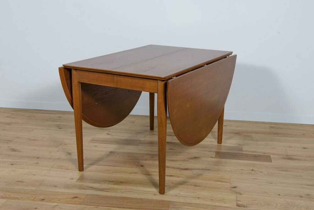 photo for sale Mid Century Danish Extendable Dining Table In Teak, 1960s