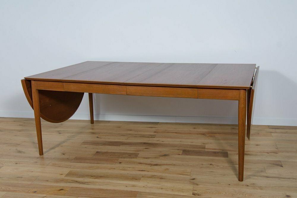 photo buy Mid Century Danish Extendable Dining Table In Teak, 1960s