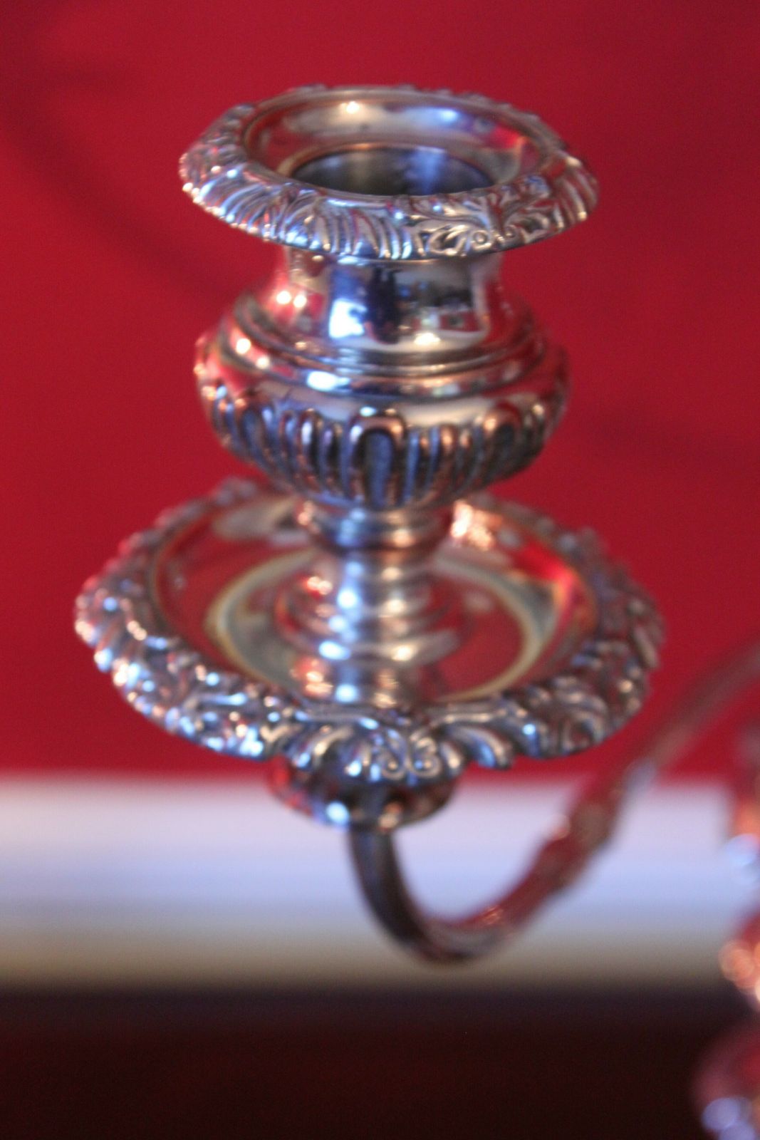 A Magnificent Pair Of Old Sheffield Plate Candelabra photo Home Decor