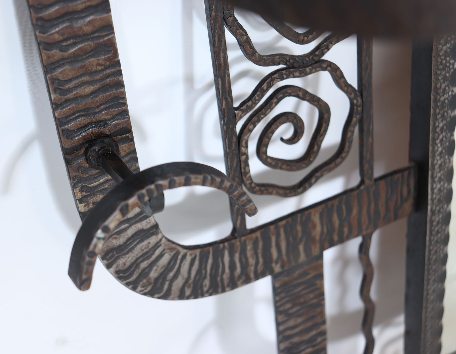 Wrought Iron Coat Rack By Paul Kiss photo vintage
