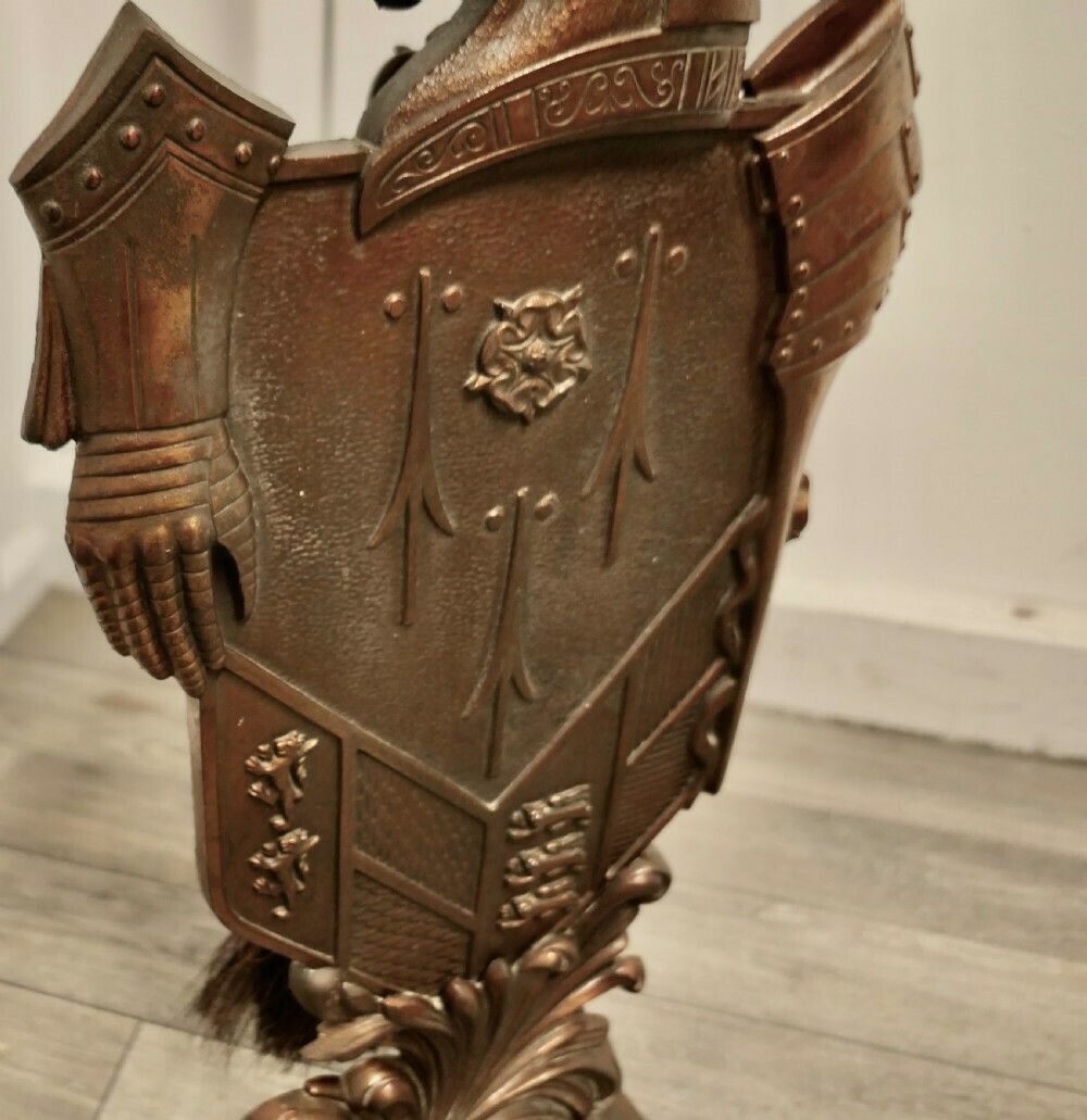 Iron Knight And Horse Armoured Companion Set photo Home Fixtures