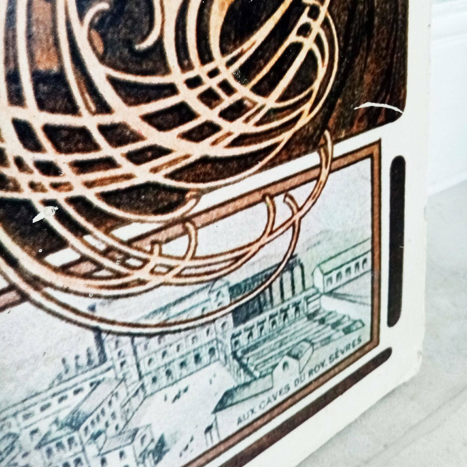 50's Large Vintage Bieres De La Meuse Print On Board   Alphonse Mucha   French Art Nouveau 1897 Fine Art Advertisement   Wall Hanging  29.5" photo vinterior