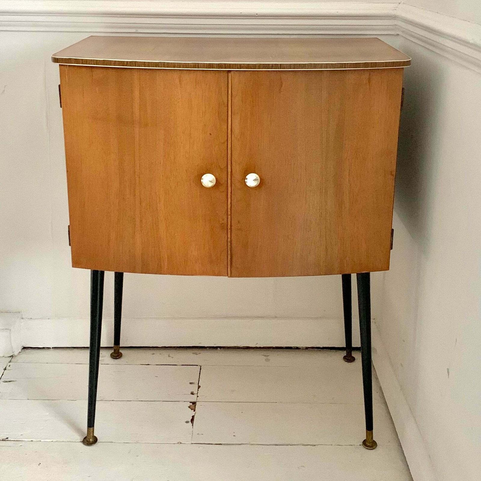 photo for sale Mid Century Moth Record / Cocktail Cabinet (With Coloured Lights)