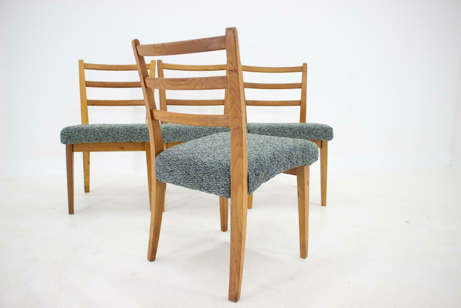 1960s Set Of 4 Oak Dining Chairs ,Czechoslovakia photo vintage