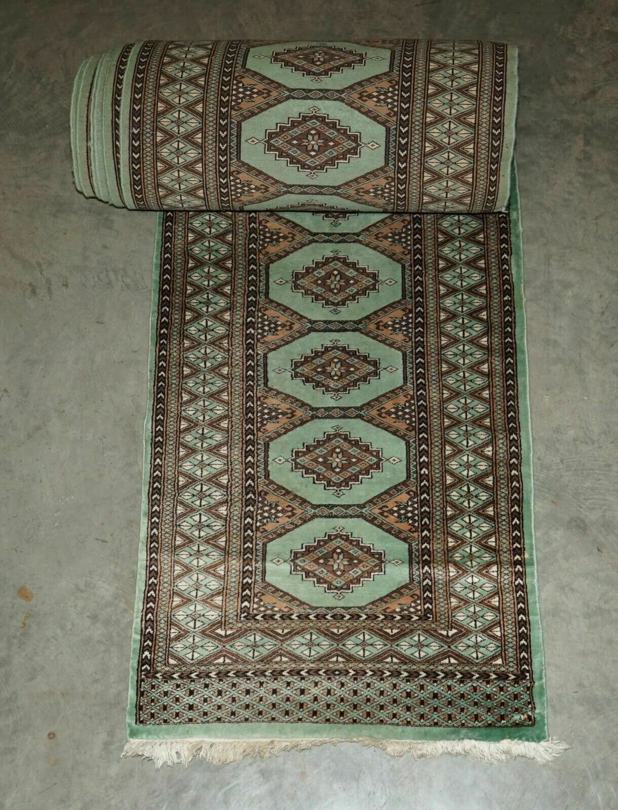 photo vintage Vintage Bokhara Kilim Huge 22 Meter Long Runner Hallway Rug Carpet