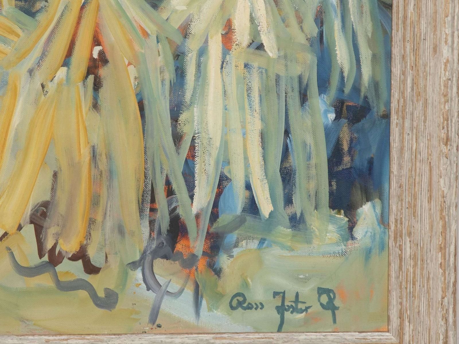 Ross Foster, Large Oil Painting Of A Beach Scene photo for sale