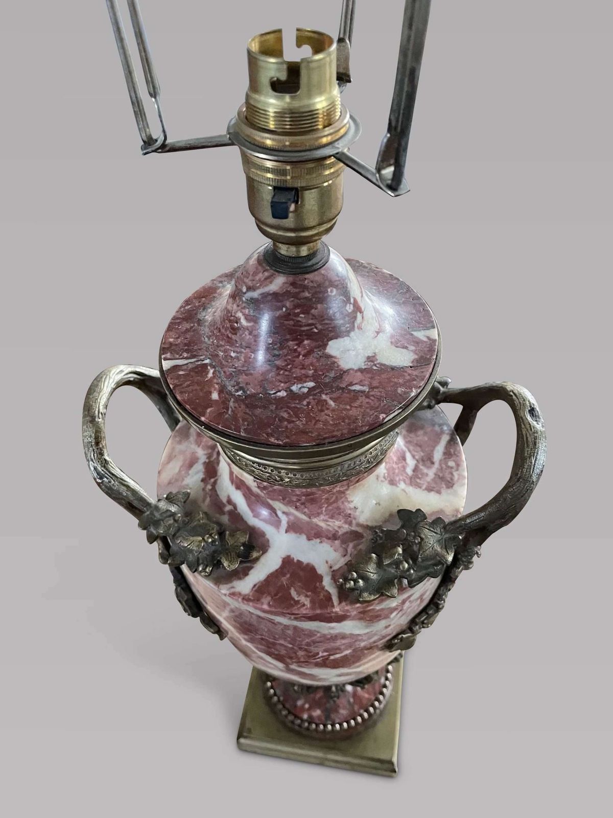 A Very Fine Pair Of French Marble And Ormolu Lamps photo furniture