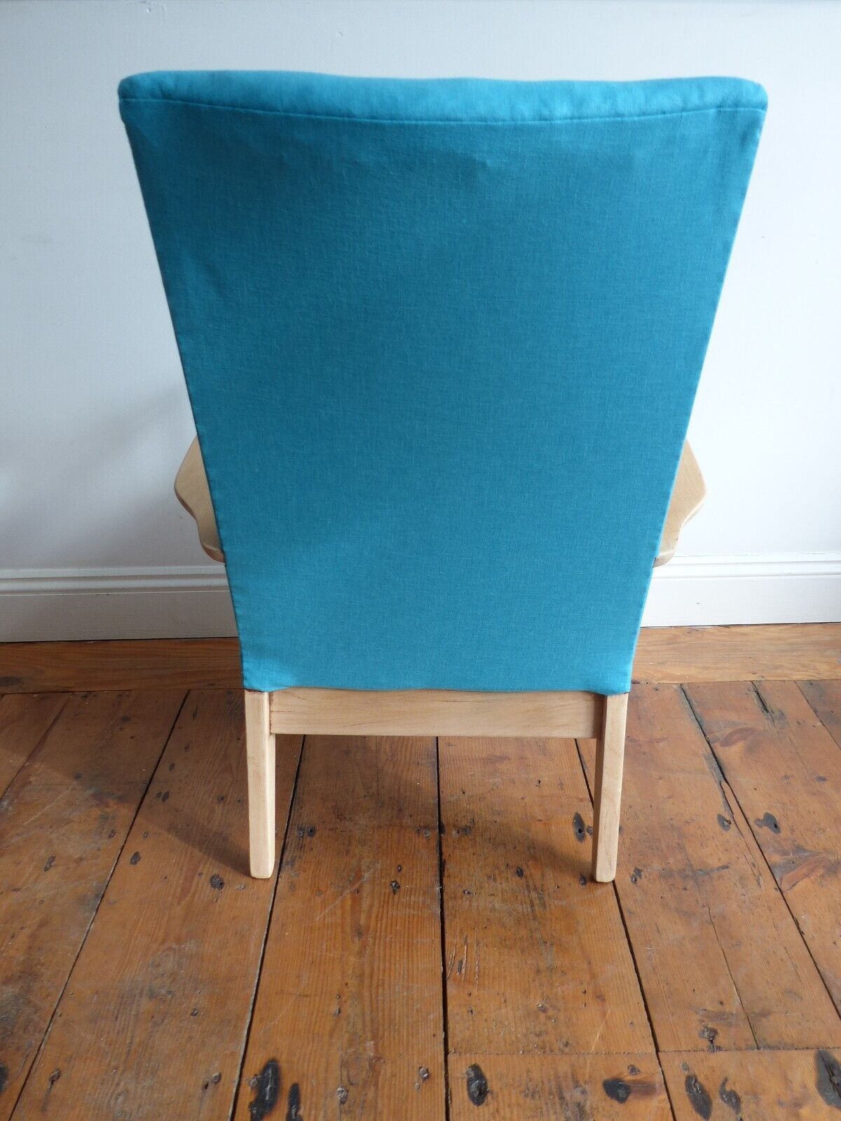 Mid Century Vintage Parker Knoll Beech Armchair Refurbished Top photo Furniture