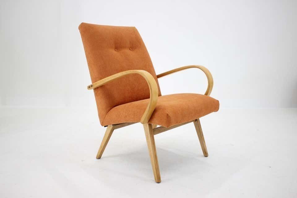 1960s Ton/Thonet Beech Armchair, Czechoslovakia photo for sale