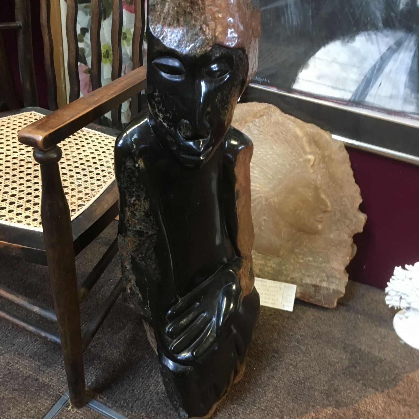 A Striking Shona Stone Sculpture From Zimbabwe, By Grace Mukomberanwa B. 1944. photo for sale