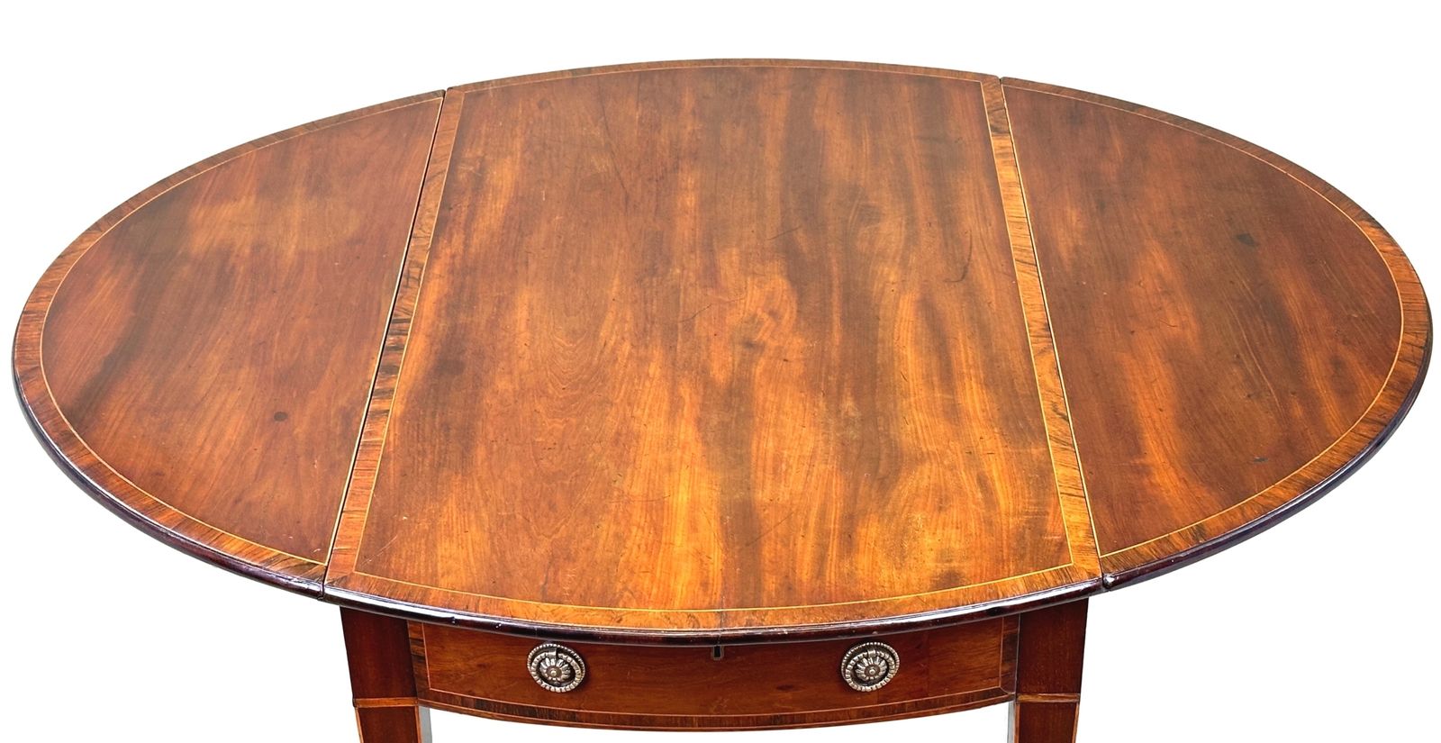 18th Century Mahogany Oval Pembroke Table (England, Circa 1790) photo Furniture