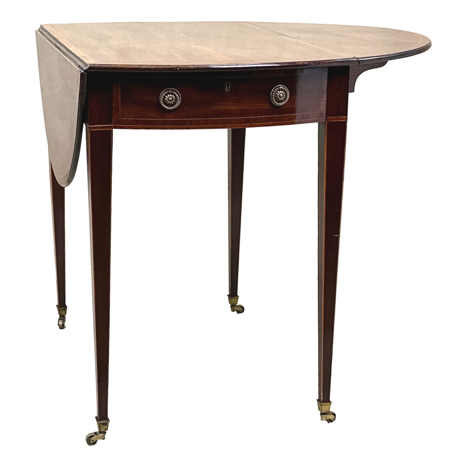 18th Century Mahogany Oval Pembroke Table (England, Circa 1790) photo 4400.0