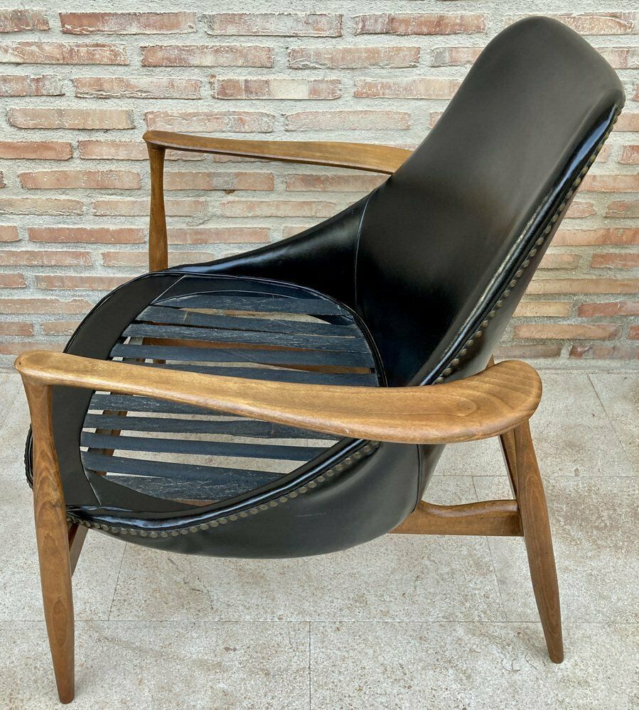 4725.0 Mid Century Fauteuils In De Stijl Van Ib Kofod Larsen, Denemarken, Ca. Jaren 1950, Set Van 2 photo