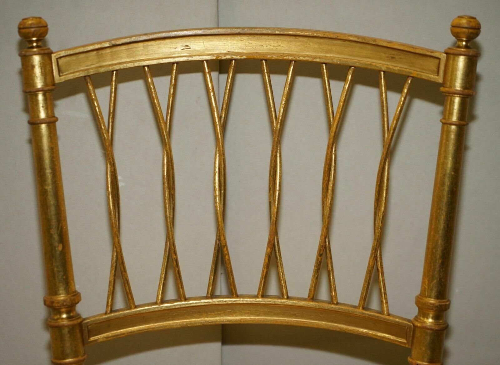 1 Of 30 Antique Lady Diana's Family Spencer House Giltwood Bergere Banque Chairs photo buy