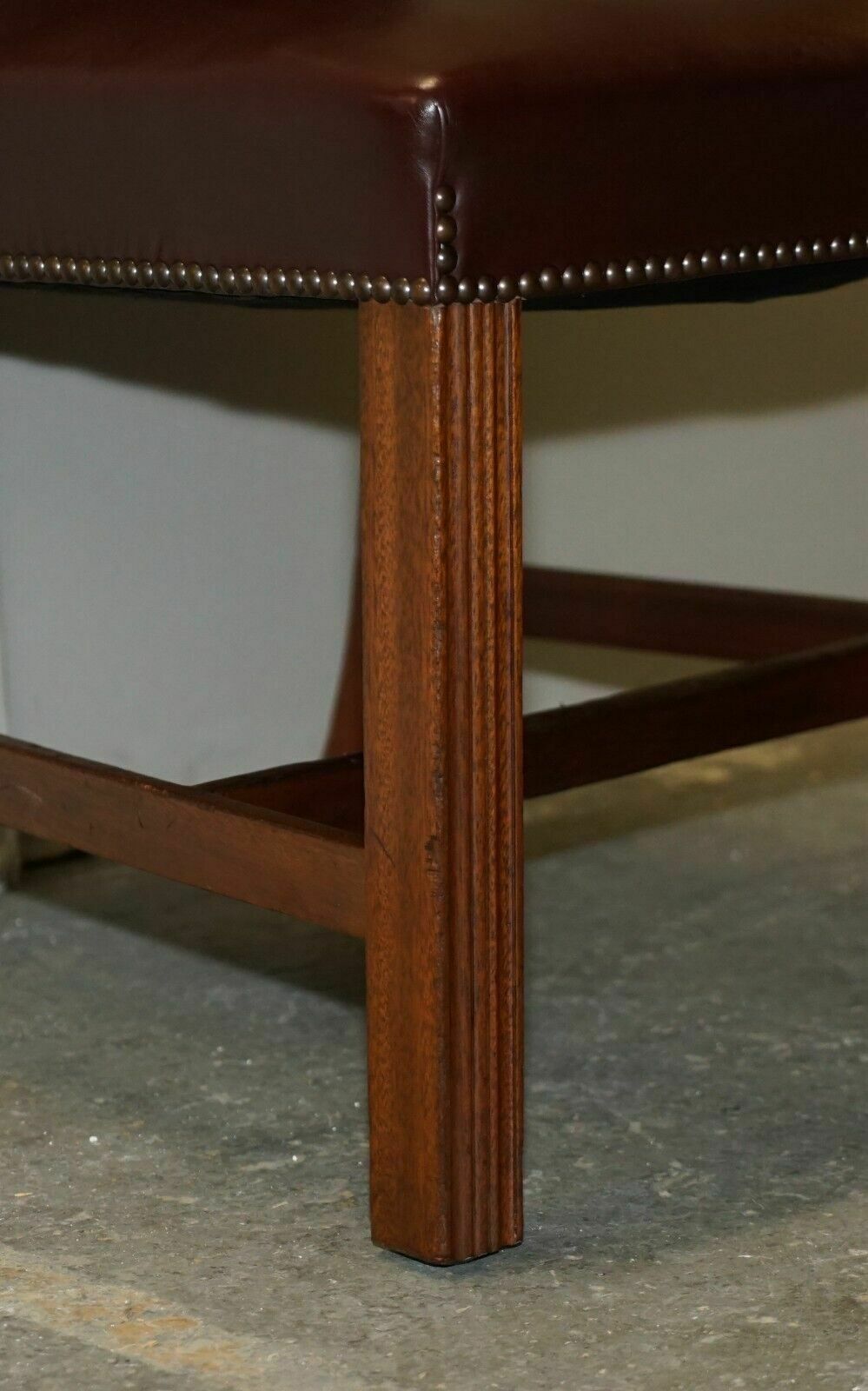 Leather Office Guest Chair From Princess Diana's Family Estate Spencer House photo vintage