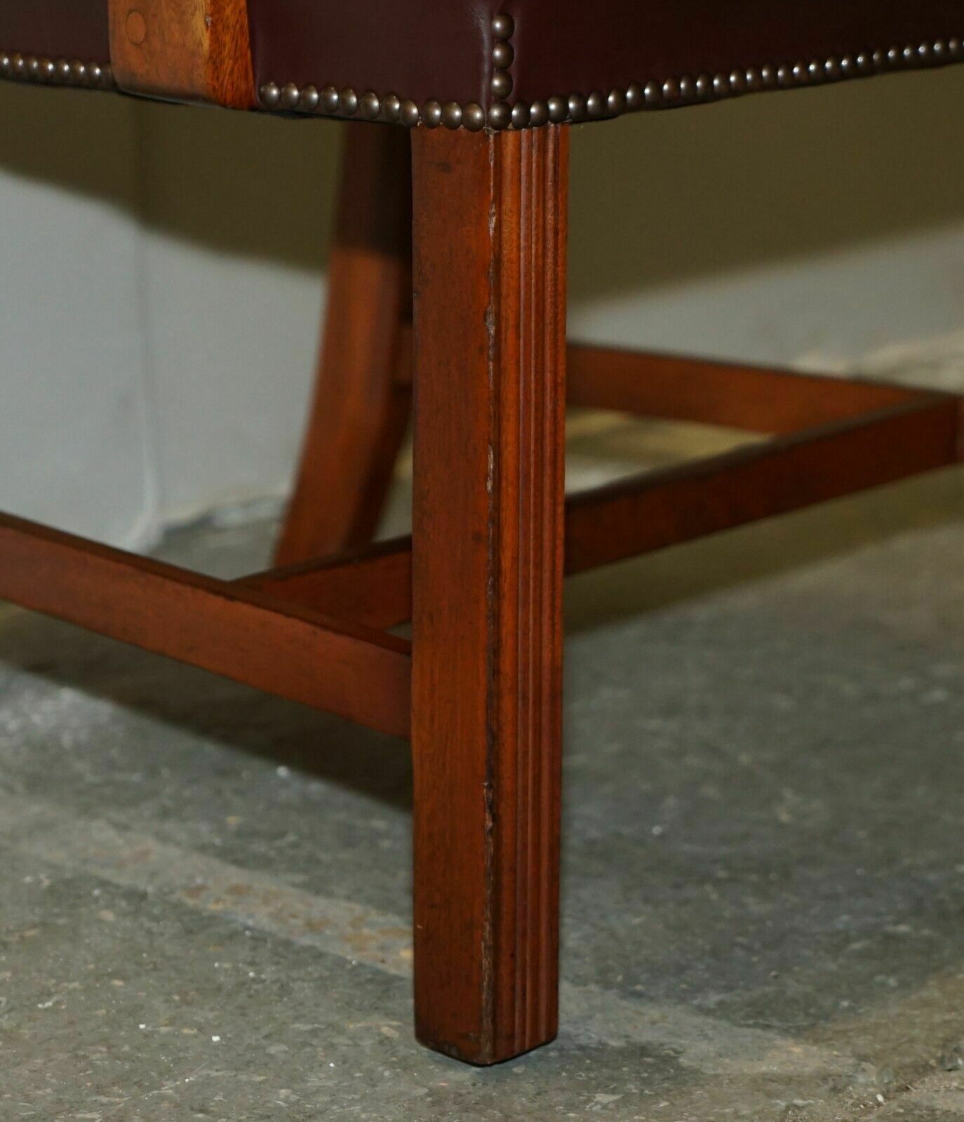 Furniture Leather Carver Office Chair From Princess Diana's Family Estate Spencer House photo