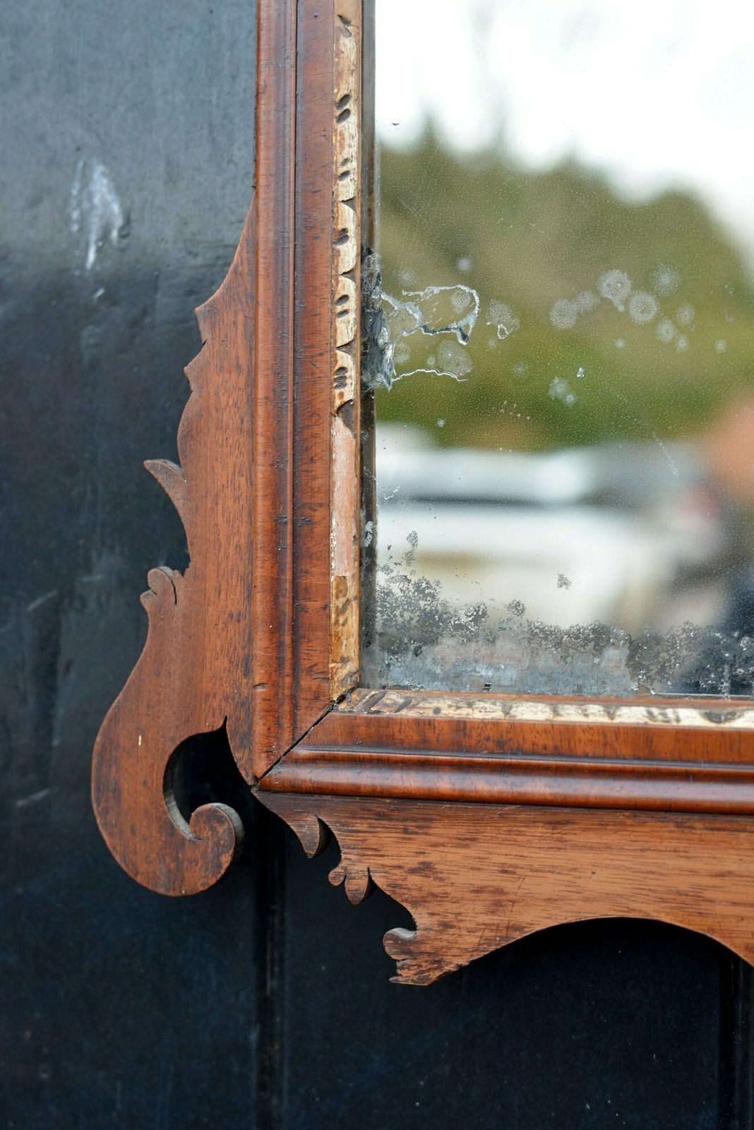 photo furniture A 19th Century Swansea Mirror With Mercury Plate   C.1840