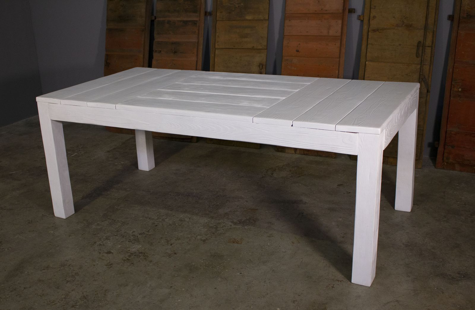 Tavolo Bianco In Abete, Prodotto Da Maxvintage Sas photo Furniture
