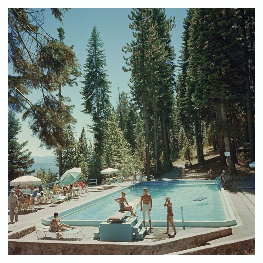 'Pool At Lake Tahoe' Slim Aarons