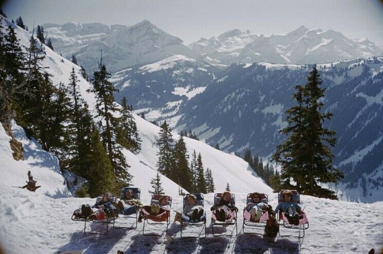 'Lounging In Gstaad' Slim Aarons
