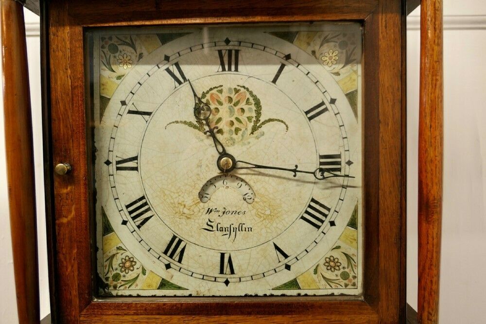 19th Century Welsh Country Oak Long Case Clock By Wm Jones Of Llanfyllin photo buy