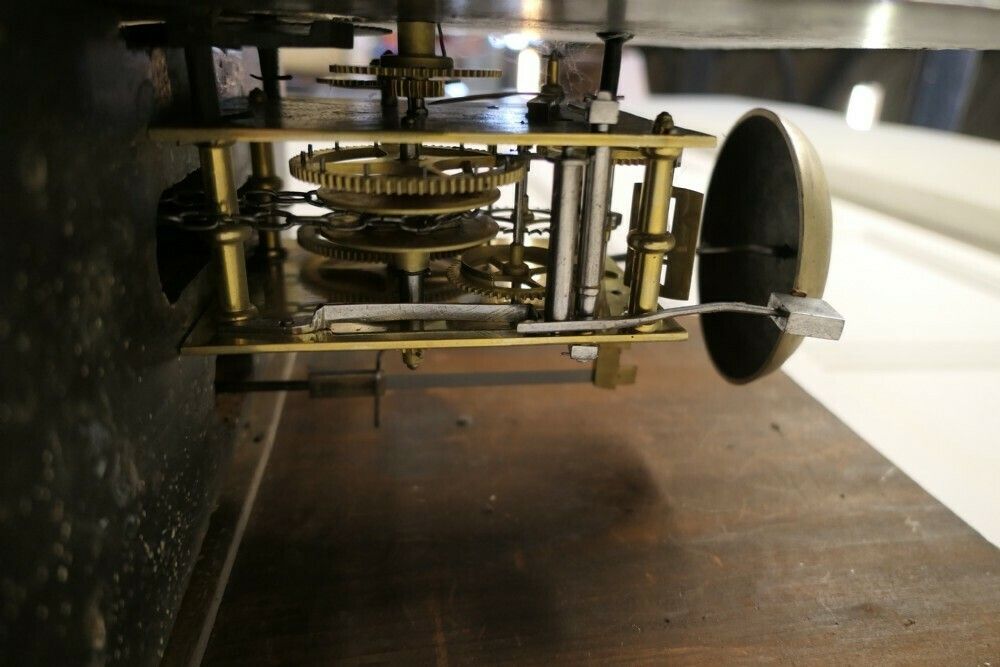 photo vinterior 19th Century Welsh Country Oak Long Case Clock By Wm Jones Of Llanfyllin