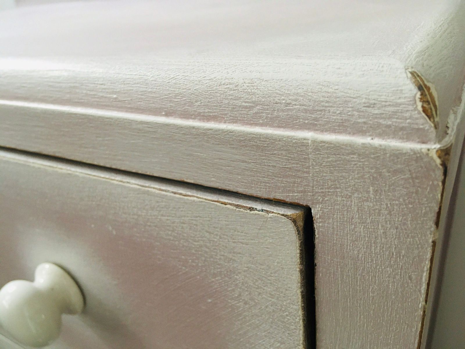 Vintage Hand Painted Pink Chest Of Drawers. Folk Art Style With Floral Romantic Details. Large Painted Chest Of Drawers. photo 350.0