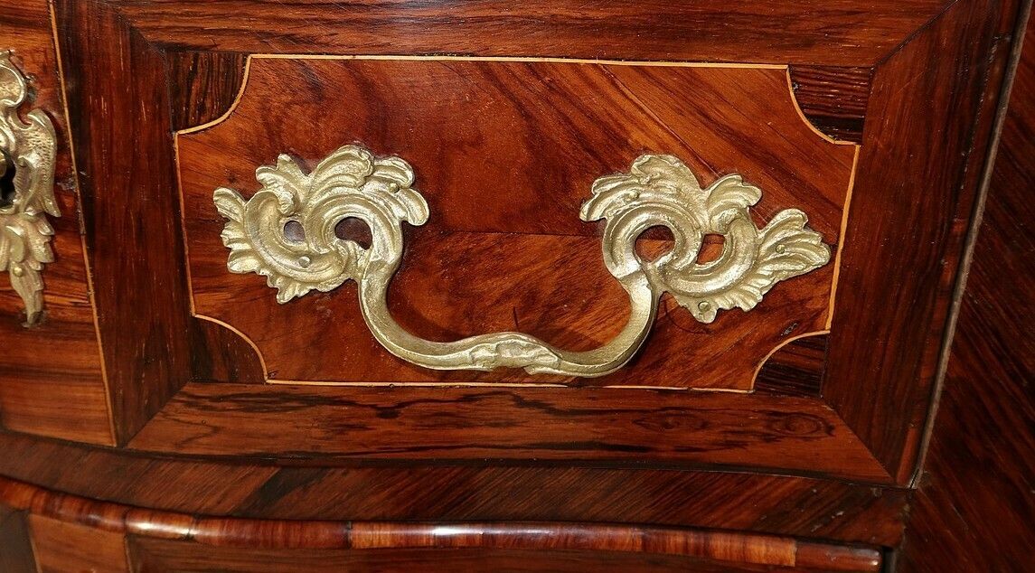 photo for sale Small Tomb Commode In Precious Wood, Louis XIV / Louis XV Transition – 18th Century