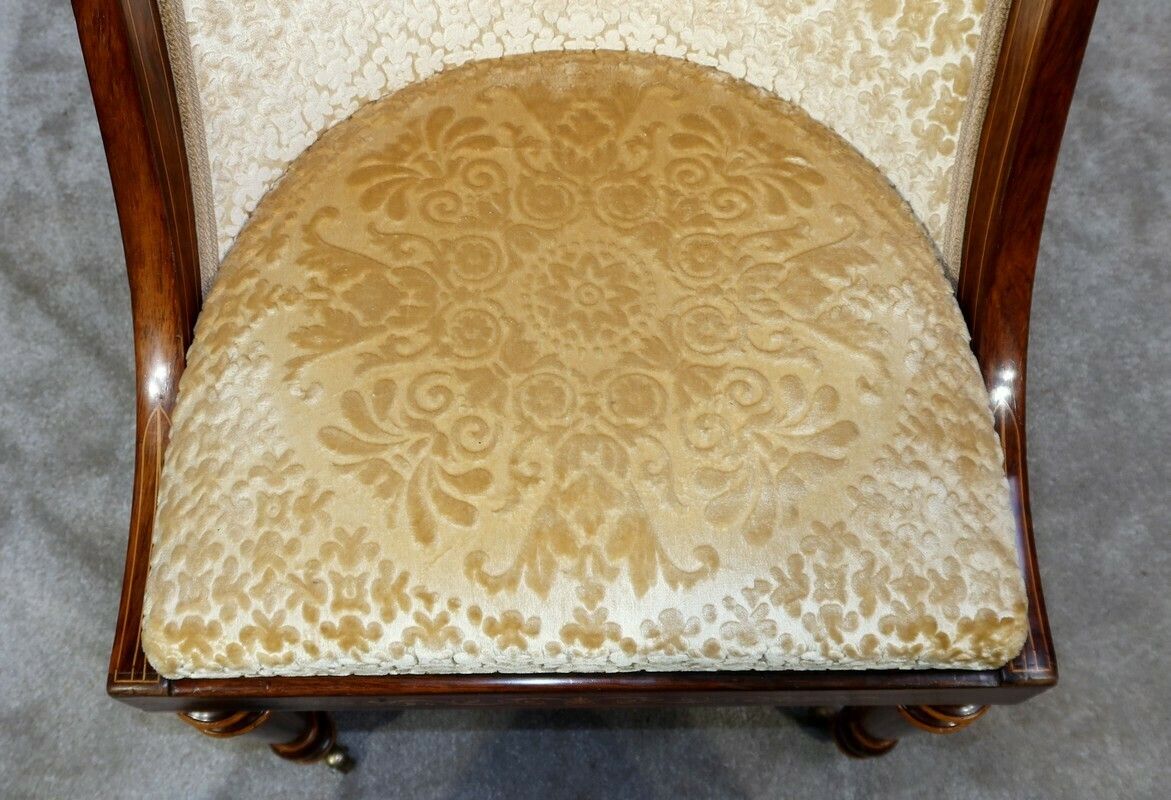 photo vinterior Set Of 4 Rosewood Chairs, Charles X Period   Early 19th Century