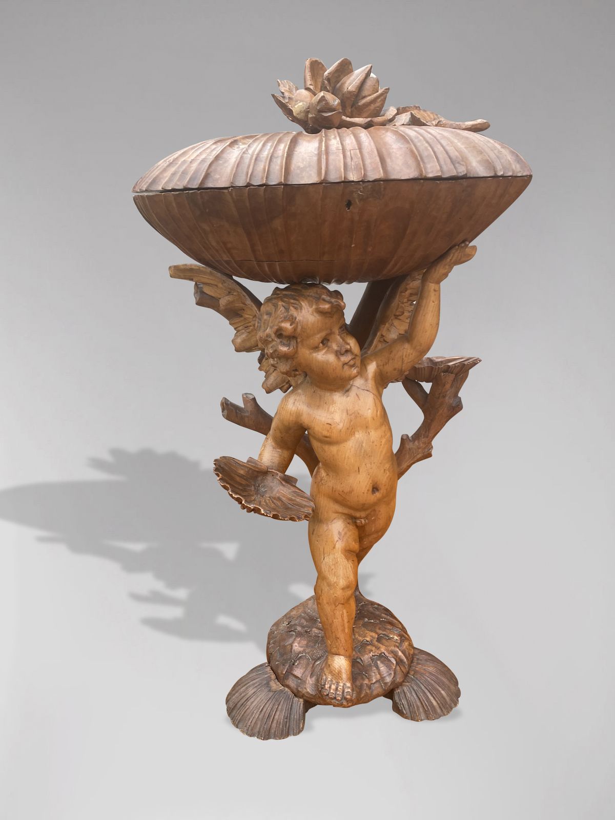 19th Century Italian Baroque Putti Statue photo vinterior