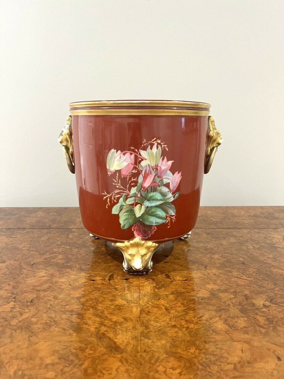 Superb Quality French Victorian Hand Painted Porcelain Jardiniere photo Home Decor