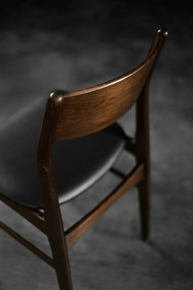 Mid Century Scandinavian Modern Dining Chairs In Beech And Rosewood, 1960s, Set Of 4 photo vinterior