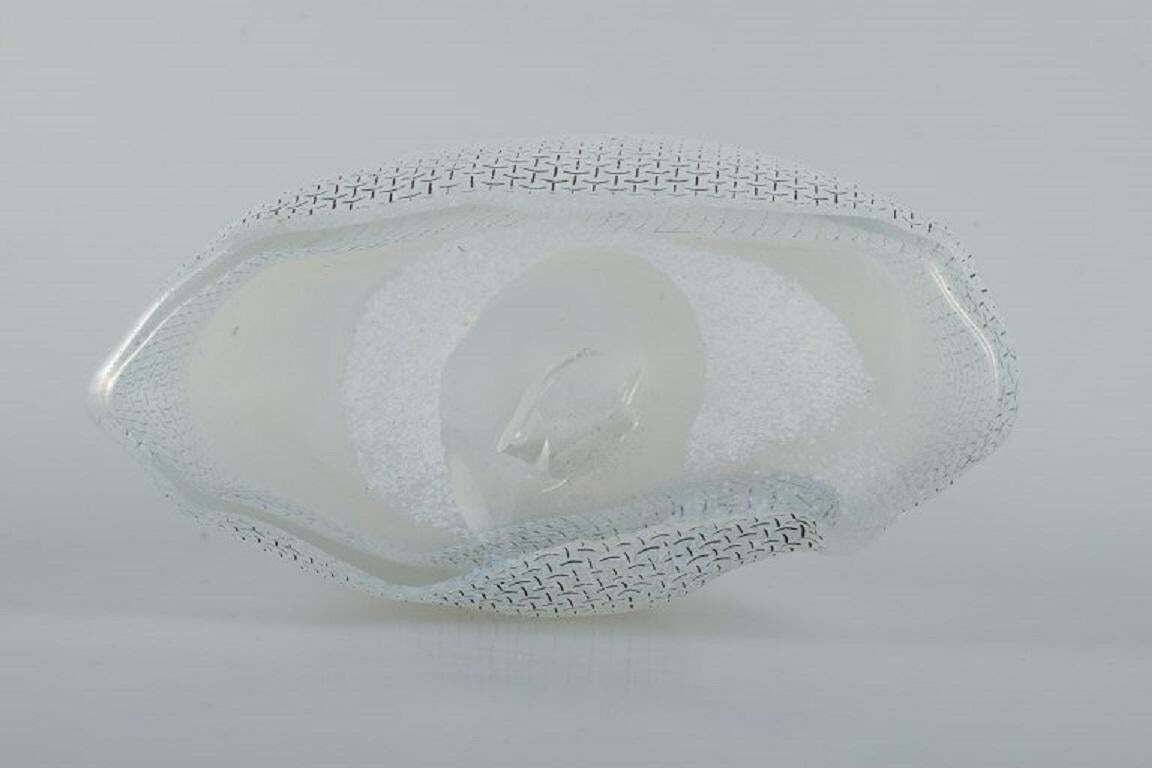 Bertel Vallien For Kosta Boda. Vase / Bottle With Blue Tones In Art Glass photo 307.0