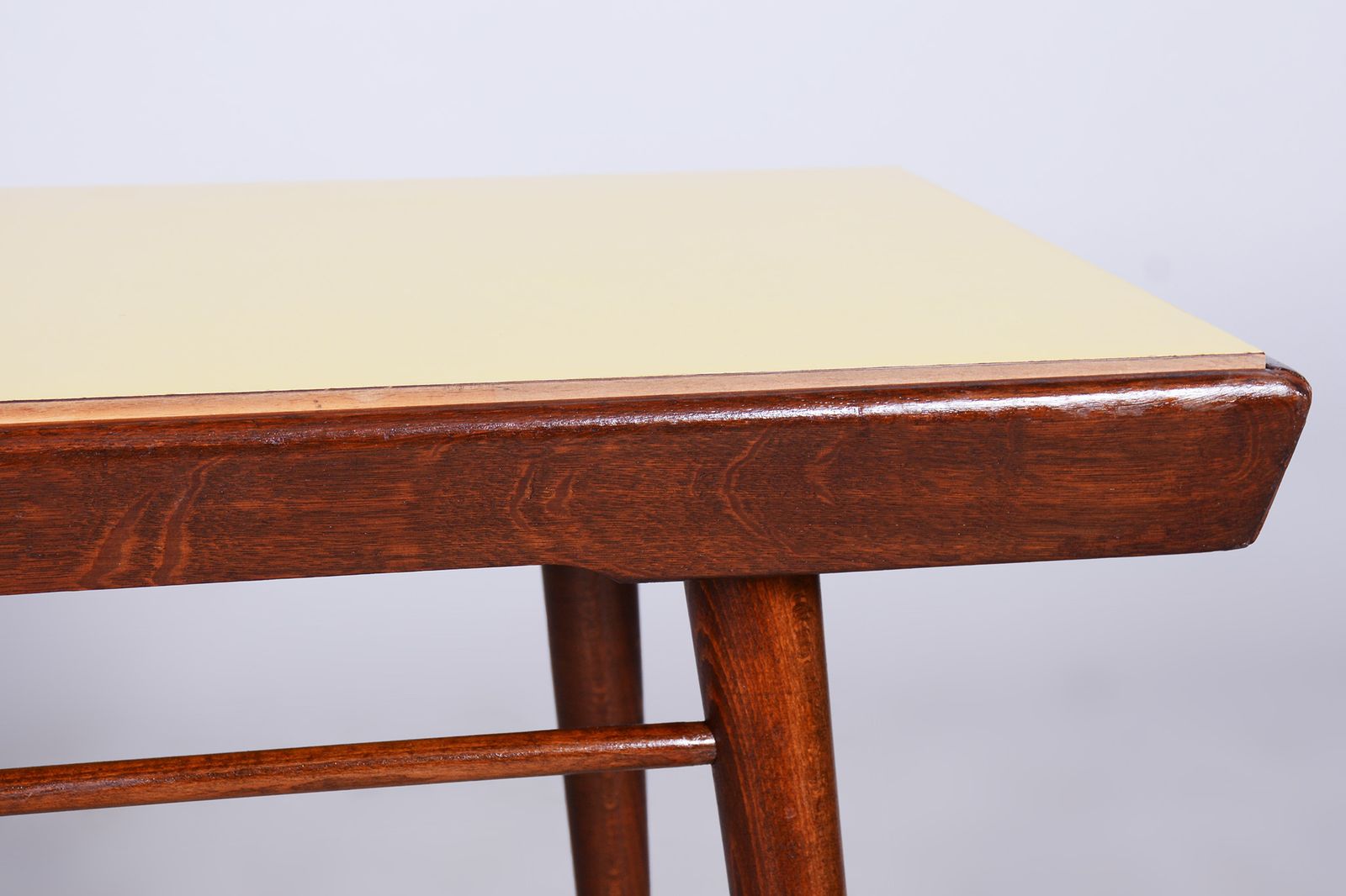 Restored Mid Century Coffee Table, Swivel Top, Beech, Umakart, Revived Polish, Czechia, 1950s photo furniture