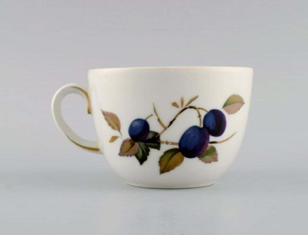 Royal Worcester, England. Evesham Porcelain Cup With Sugar Bowl And Cream Jug photo furniture