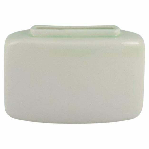 European Studio Ceramist, A Stylish Ceramic Vase In Modernist Form. photo vinterior