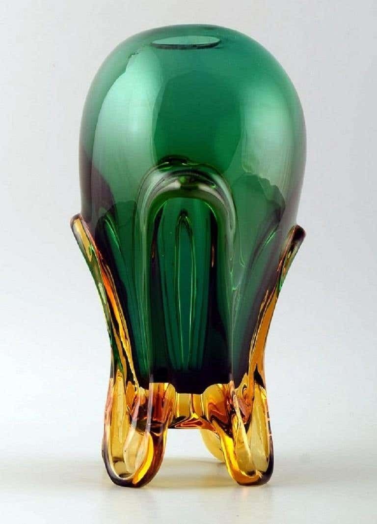 Murano Vase In Mouth Blown Art Glass, Italian Design, 1960s photo furniture