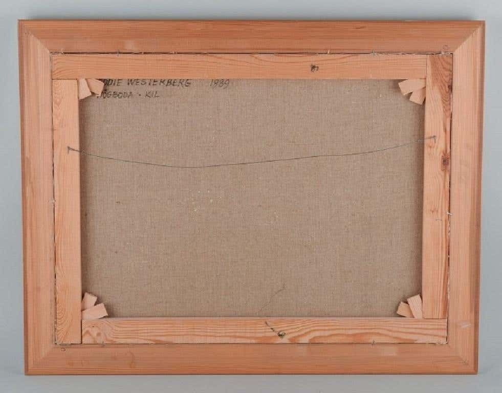 Eddie Westerberg, Swedish Artist, Oil On Canvas, Abstract Composition photo 598.0