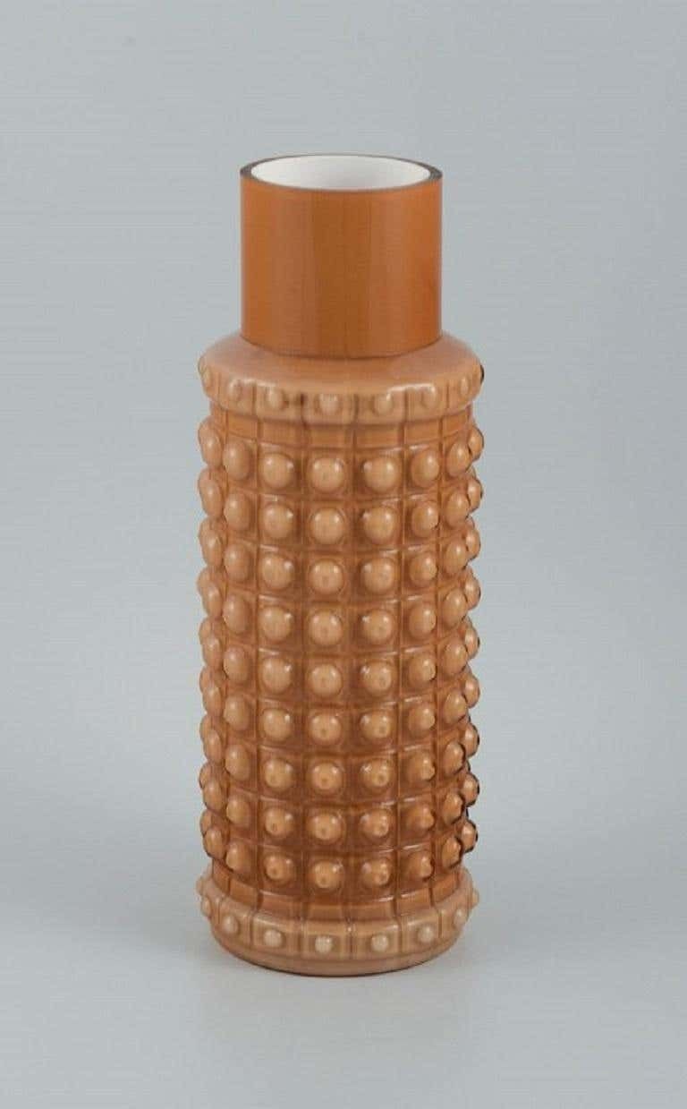 Helena Tynell, Finnish Glass Artist, Large Modernist Glass Vase In Art Glass photo furniture