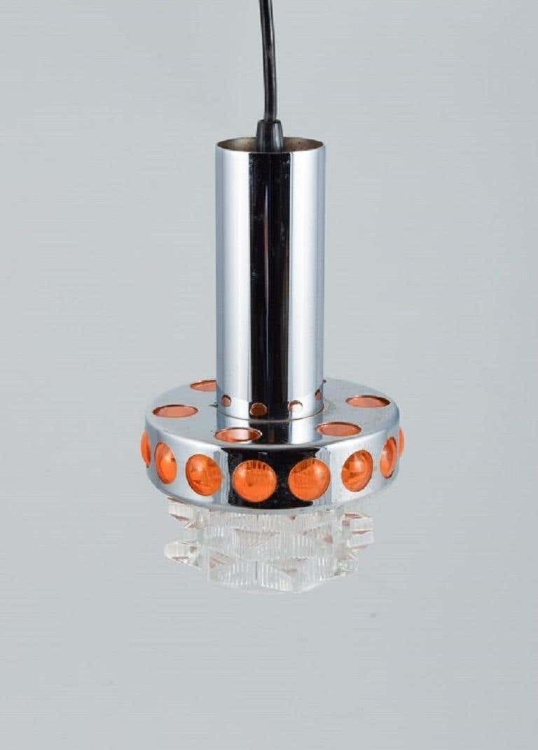 Raak, The Netherlands, Designer Lamp In Chrome, Plastic And Clear Glass photo furniture