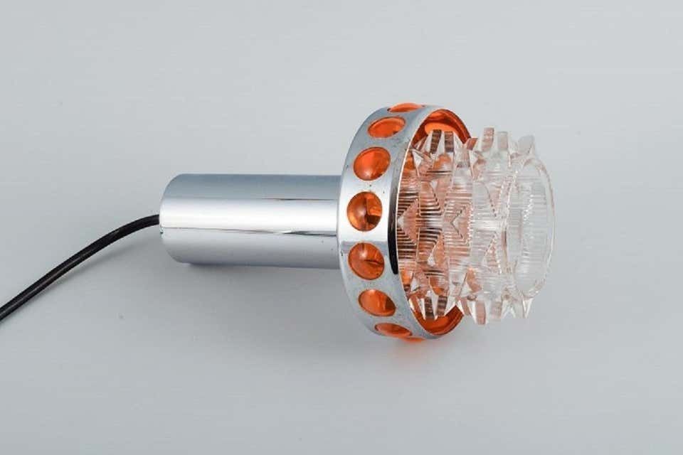 Raak, The Netherlands, Designer Lamp In Chrome, Plastic And Clear Glass photo 341.0