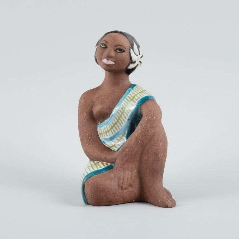 Mari Simmulson For Upsala Ekeby. Rare Ceramic Figure Of A Tahitian Woman. photo furniture