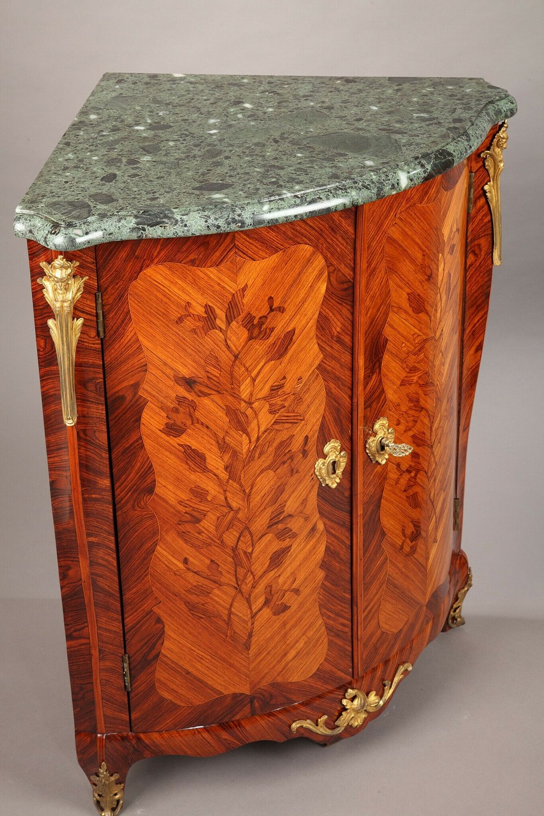 Pair Of Louis XV Corner Tables Stamped Jean Lapie, 18th Century photo for sale