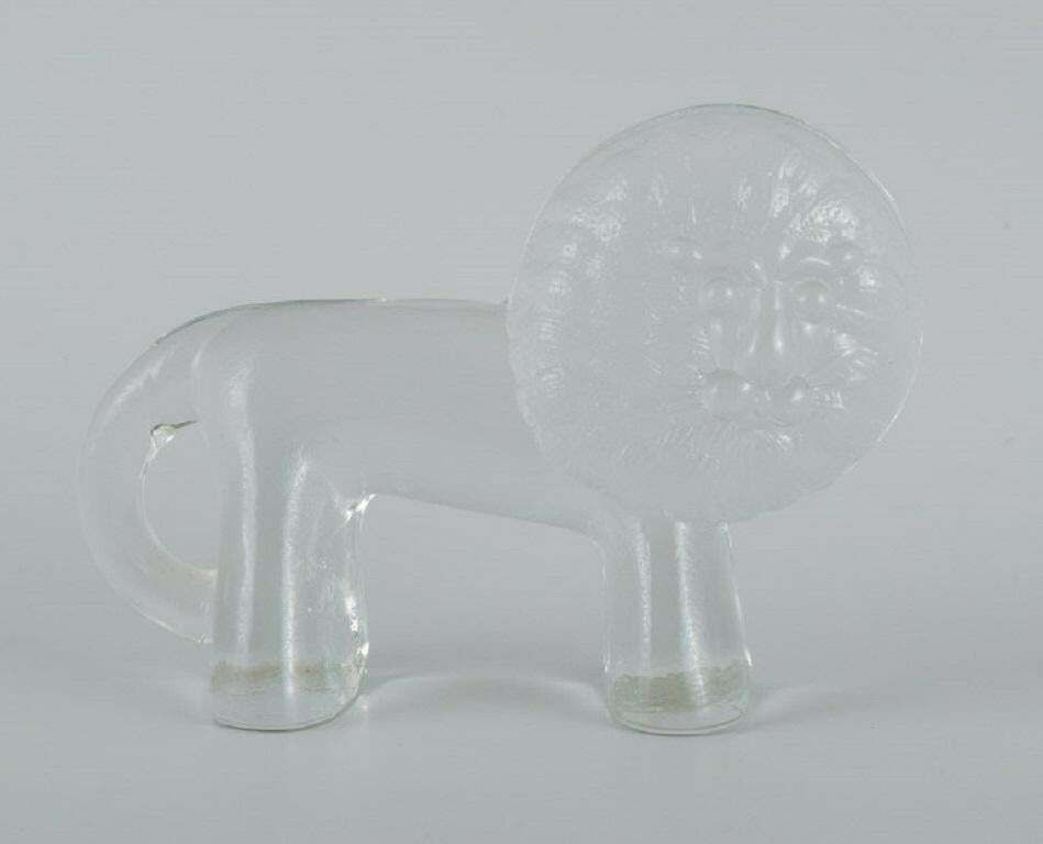 Bertil Vallien For Kosta Boda Two Lions From Boda Zoo Series photo Art
