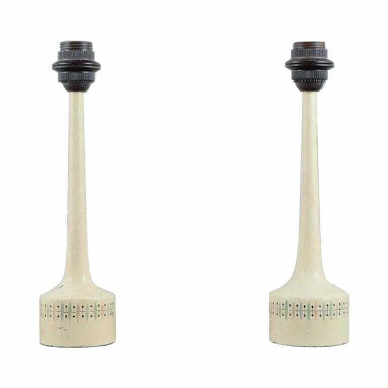Hans Agne Jakobsson For Markaryd, A Pair Of Retro Wooden Table Lamps