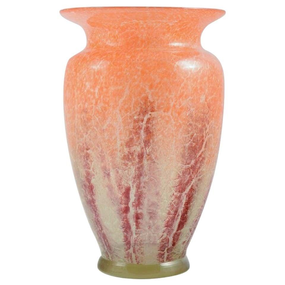 Karl Wiedmann For Wmf, Vase In Art Glass, Germany, 1930s