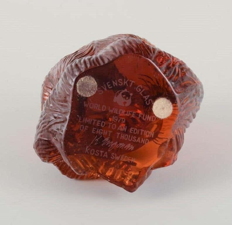 Paul Hoff For Swedish Glass, Two Figures Of An Orangutan And A Walrus photo buy