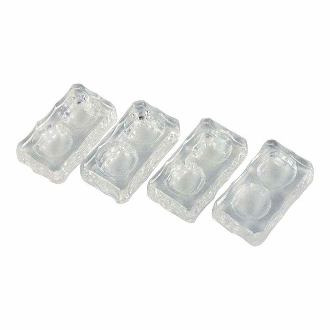 Baccarat, France, Four Art Deco Double Salt Cellars, Faceted Crystal Glass
