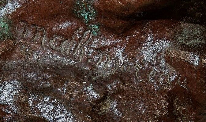 photo vintage Bronze “La Source”, By M. Moreau – Mid 19th Century