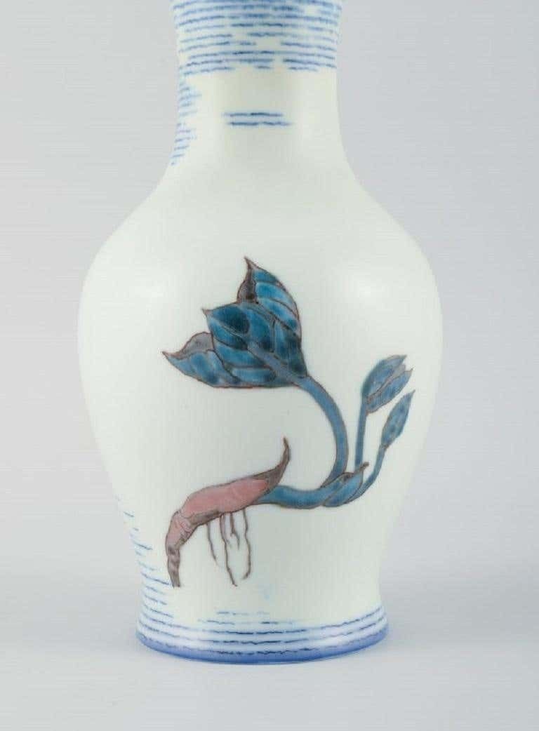 Jo Hahn Locher For Bing & Grøndahl, Unique Art Deco Vase, 1930s photo for sale